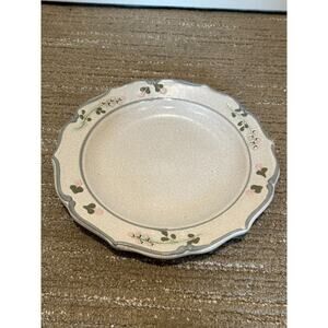 Vintage MPM Mountain Meadows Pottery Plate 8.5 Inches Studio Art Flowers Vermont